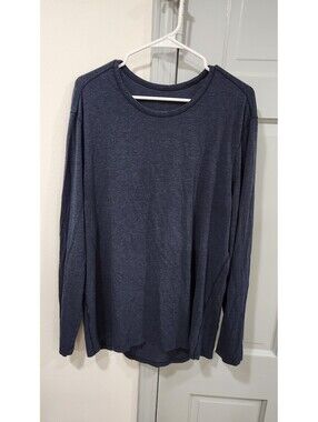 Lululemon Mens heathered blue long sleeve shirt size XL
